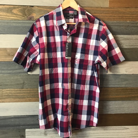 Van Heusen Other - Van Heusen Short Sleeve Button Down Shirt NWT